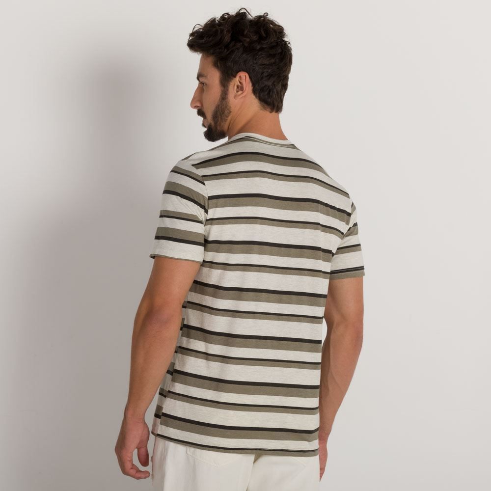 Camiseta Listrada Contraste Marc Alain