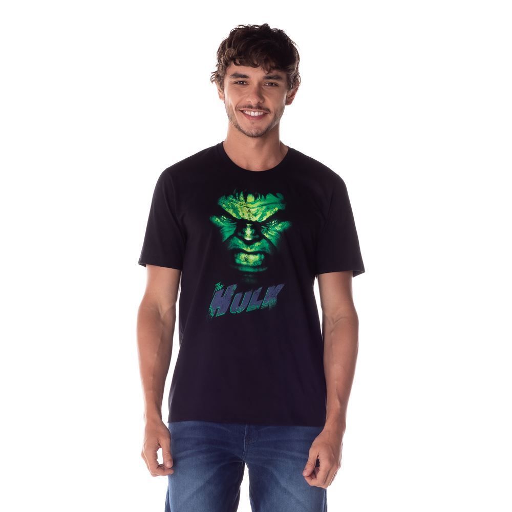 Camiseta M/Malha Hulk Manga Curta Marvel