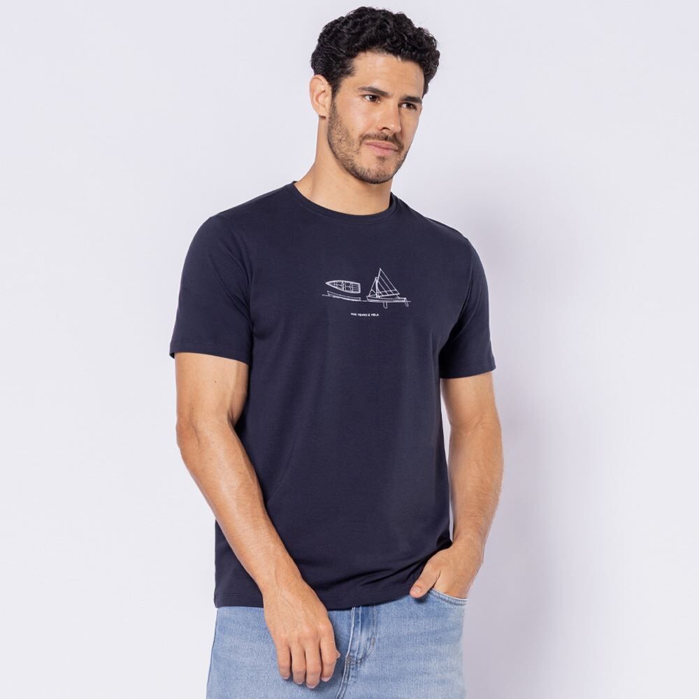 Camiseta Masculina De Algodão Peruano Marc Alain