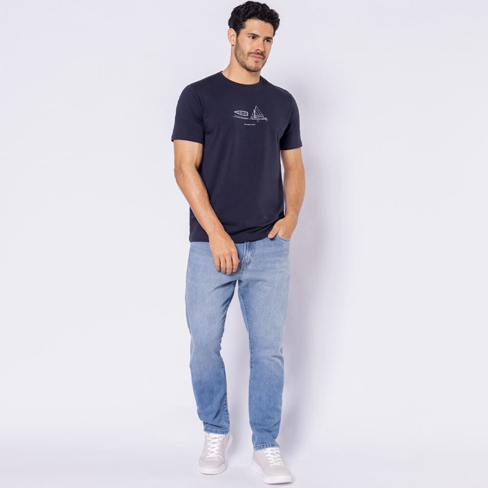 Camiseta Masculina De Algodão Peruano Marc Alain