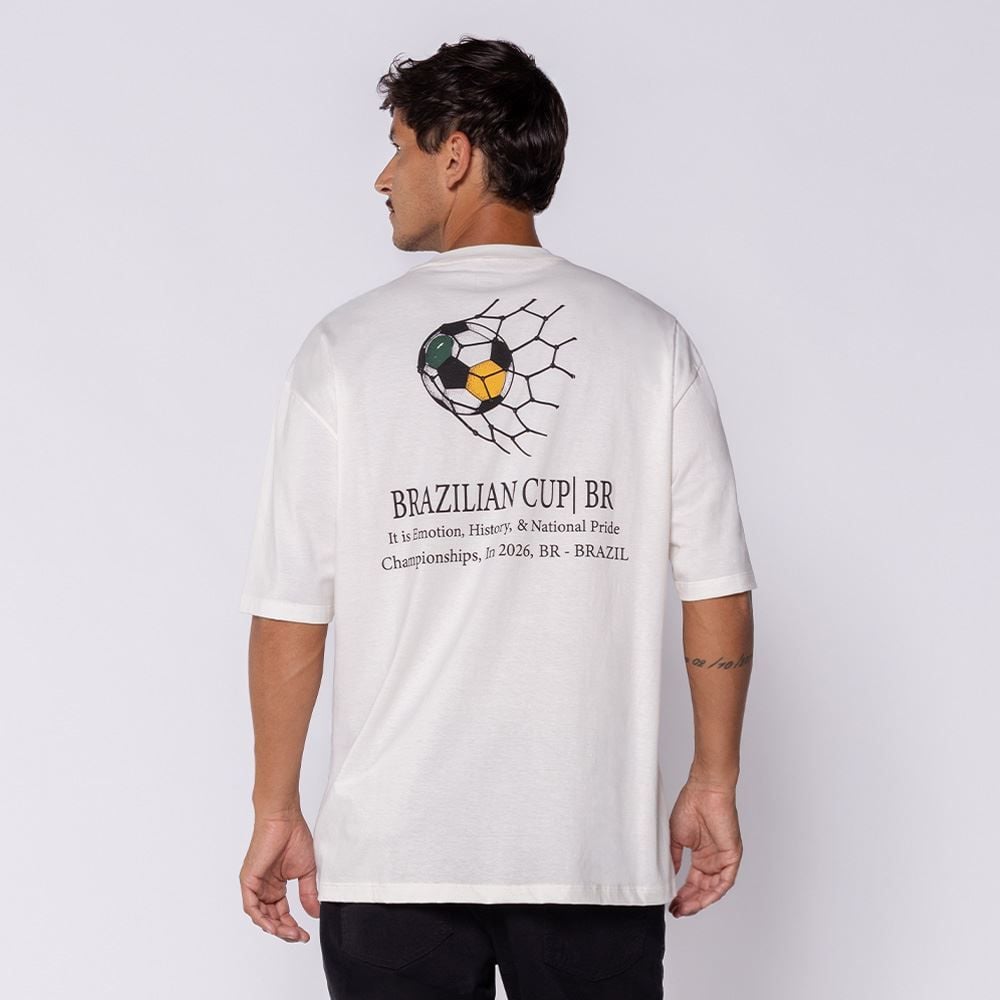 Camiseta Masculina Brazil World Cup Scream