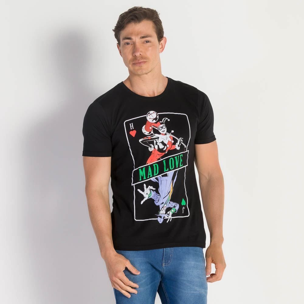 Camiseta Masculina Coringa Mad Love BandUP