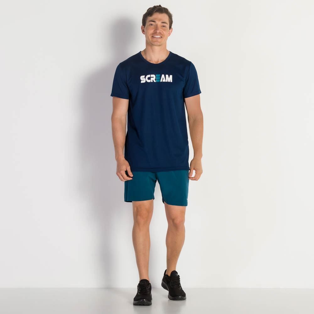 Camiseta Masculina Dry Com Estampa Scream