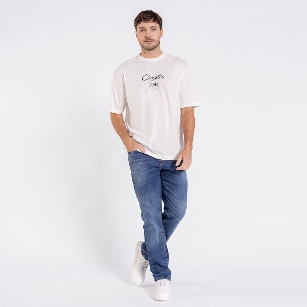 Camiseta Masculina Em Algodão Chevrolet