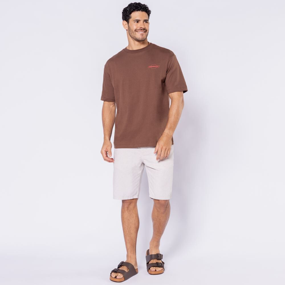 Camiseta Masculina Box Em Algodão Chevrolet