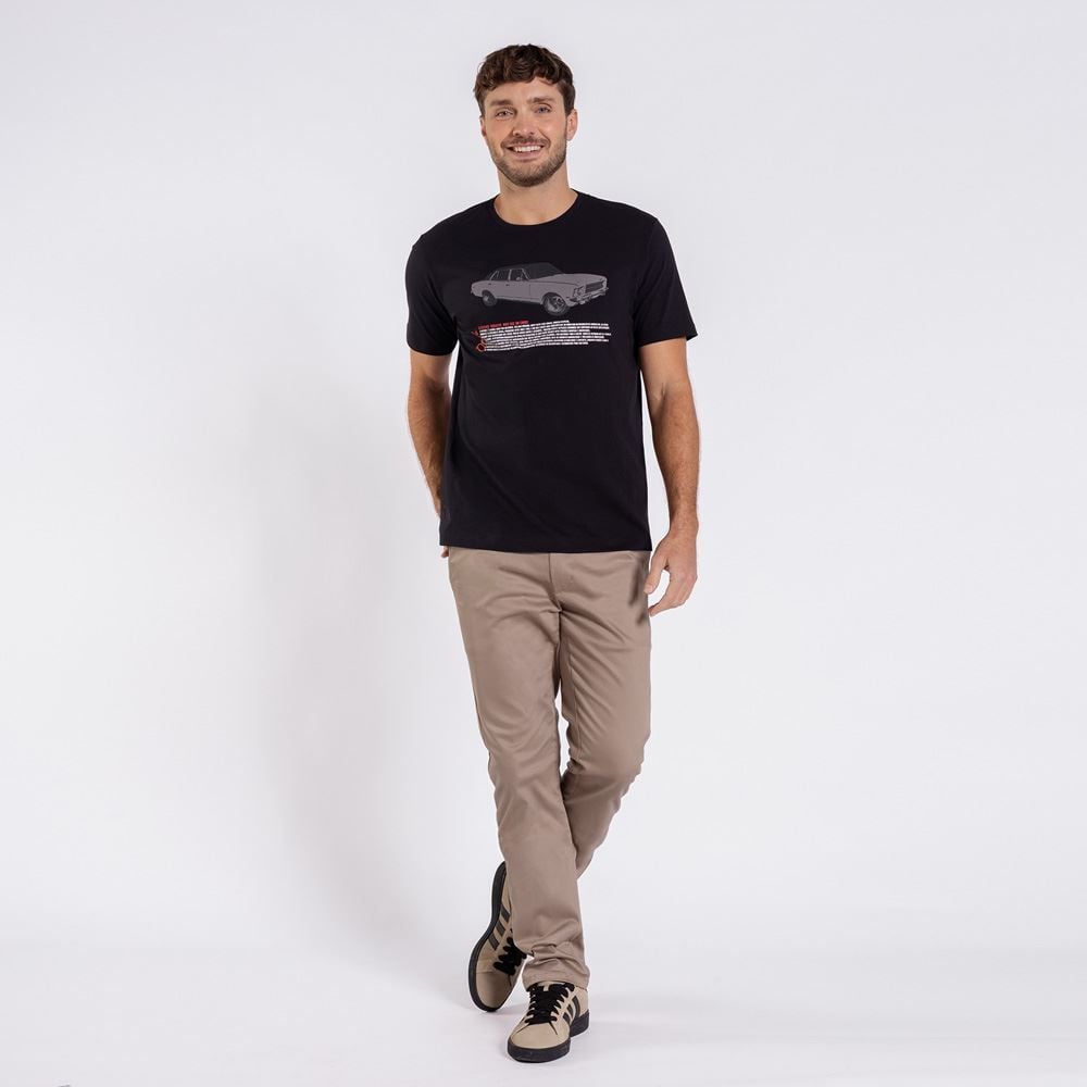 Camiseta Masculina Em Algodão Chevrolet