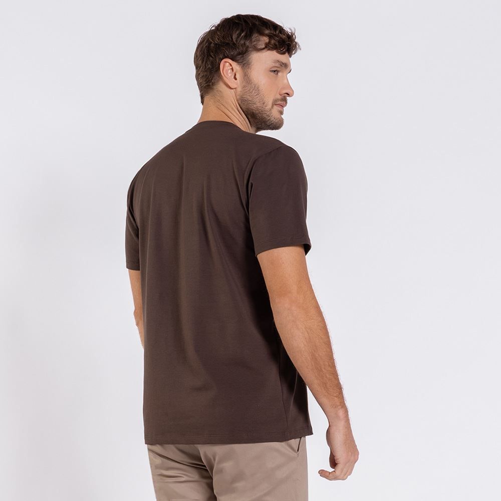 Camiseta Masculina Em Algodão Peruano Marc Alain