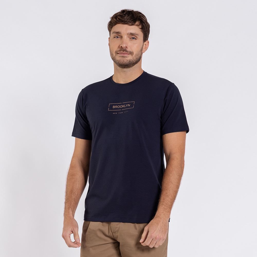 Camiseta Masculina Em Algodão Peruano Marc Alain