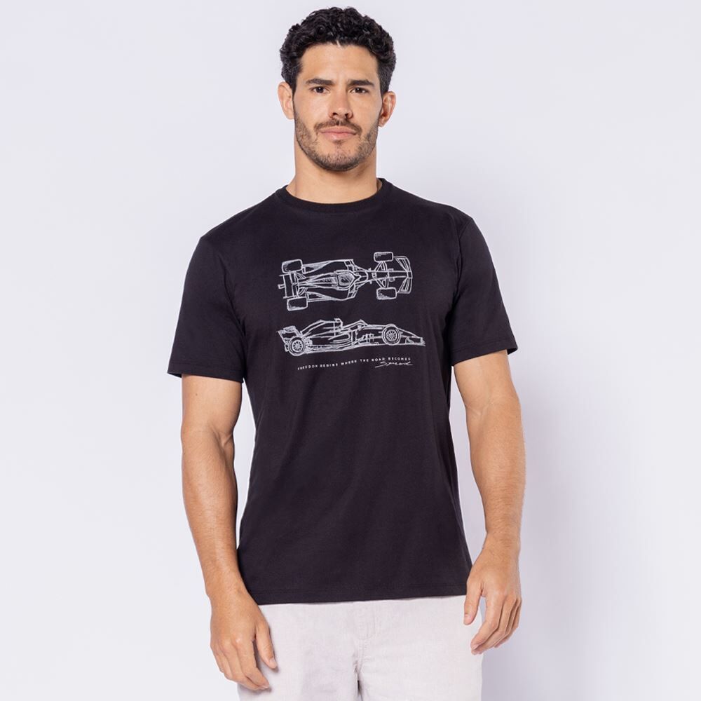 Camiseta Masculina Em Algodão Thing
