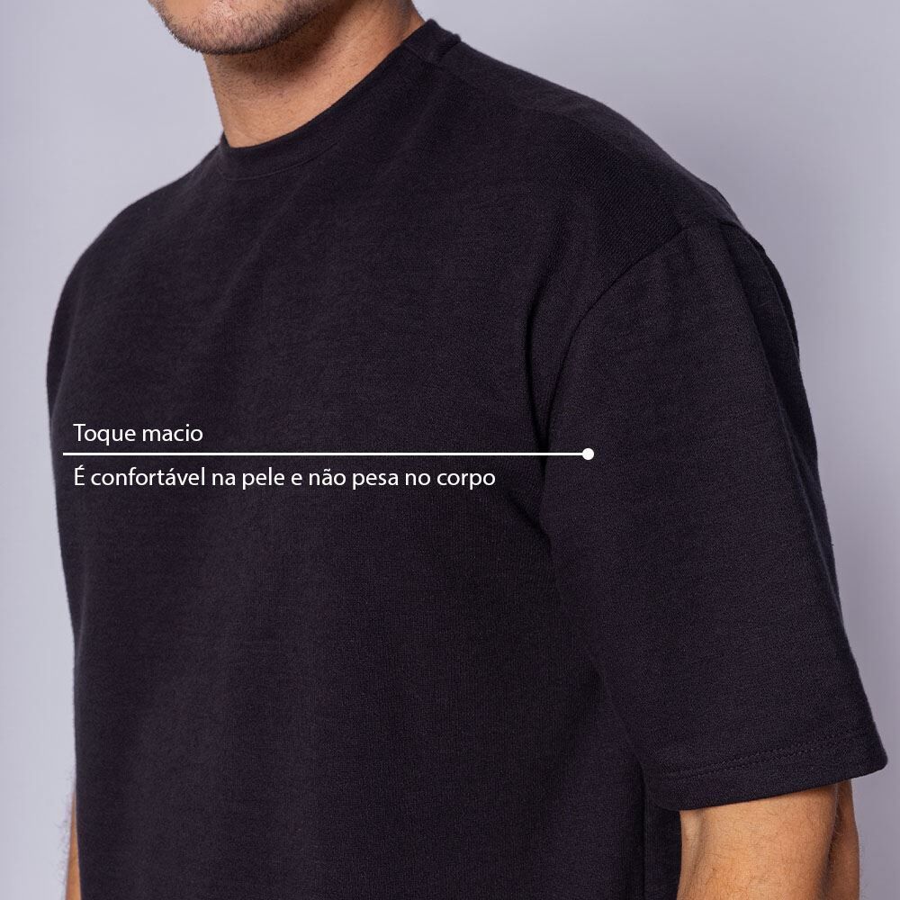 Camiseta Masculina Em Malha Crochê Thing
