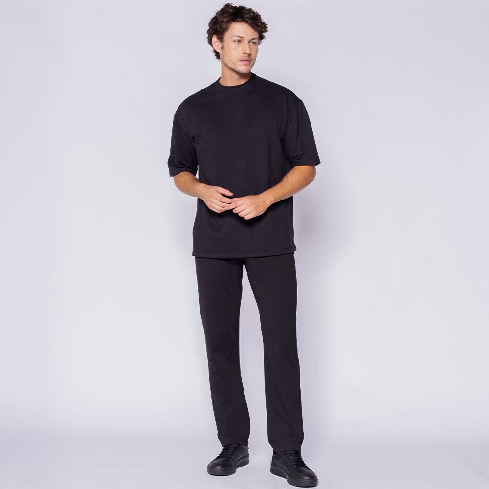 Camiseta Masculina Em Malha Crochê Thing