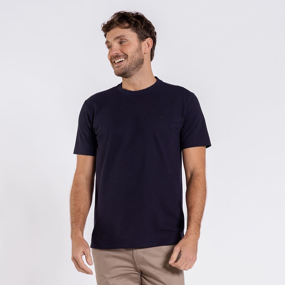 Camiseta Masculina Em Malha Piquet Marc Alain