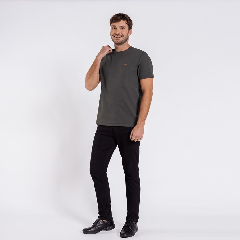 Camiseta Masculina Em Malha Ponto Roma Marc Alain