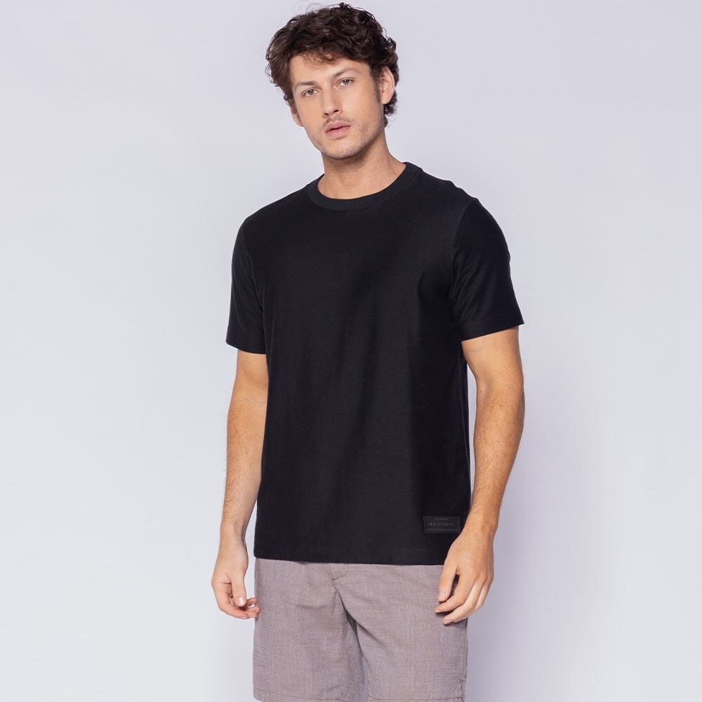 Camiseta Masculina Em Malha Sarja Marc Alain