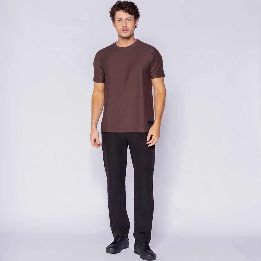 Camiseta Masculina Em Malha Sarja Marc Alain