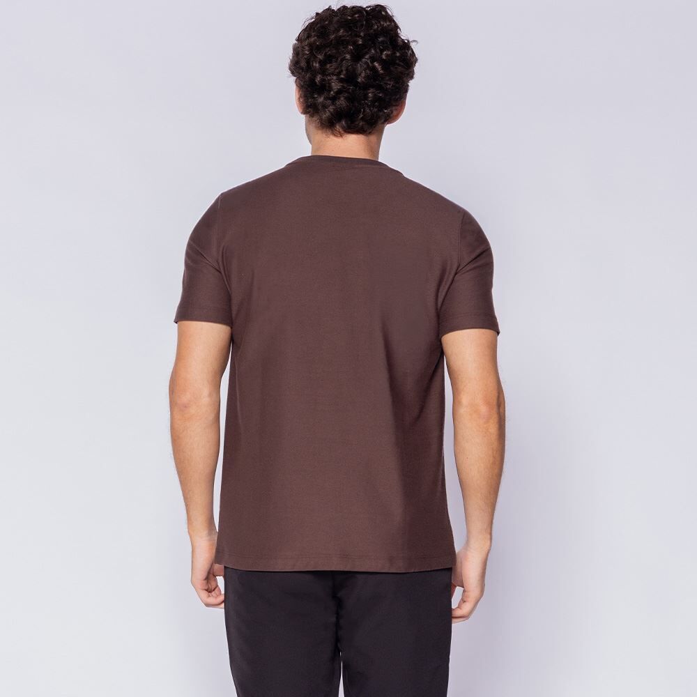 Camiseta Masculina Em Malha Sarja Marc Alain