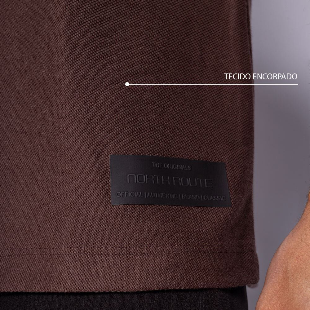 Camiseta Masculina Em Malha Sarja Marc Alain