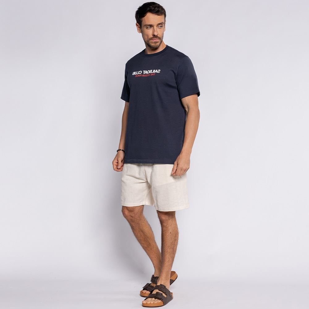 Camiseta Masculina Em Suedine Pima Marc Alain