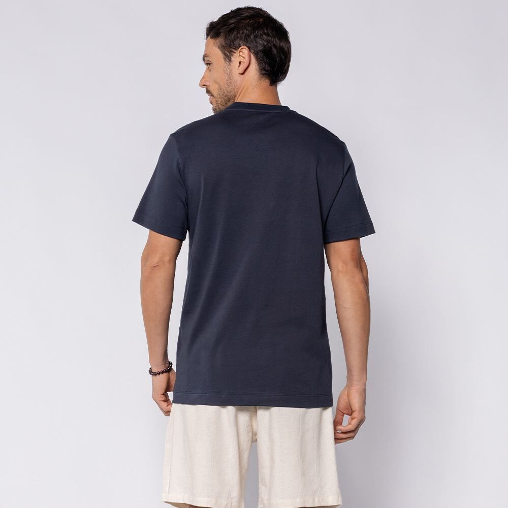 Camiseta Masculina Em Suedine Pima Marc Alain