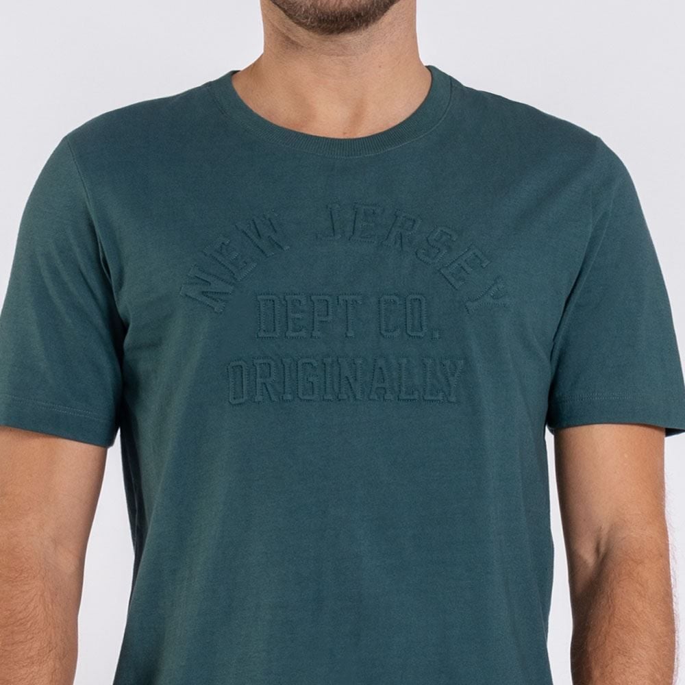 Camiseta Masculina New Jersey Marc Alain - VERDE MEDITERRANEO PP