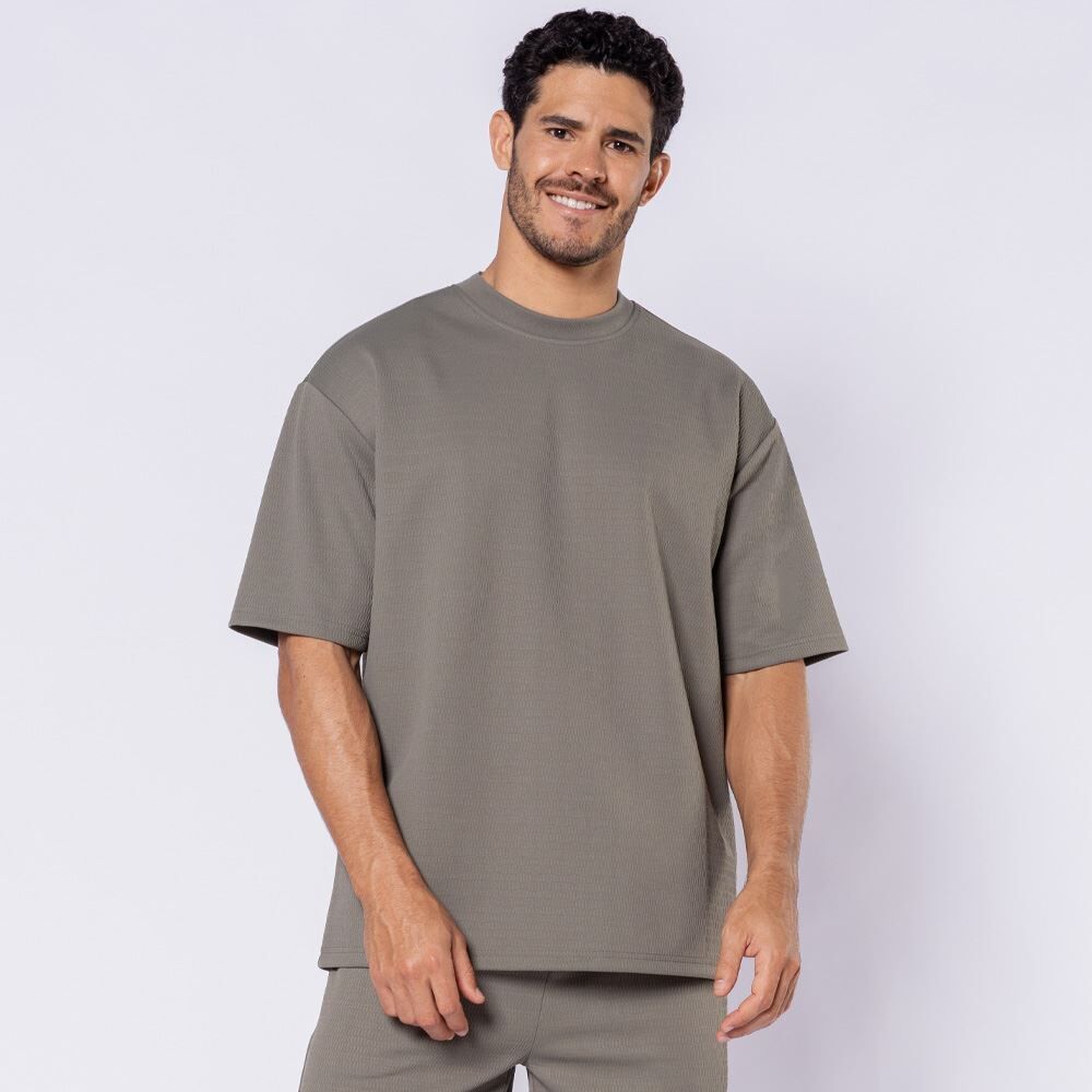 Camiseta Masculina Oversized Texturizada Thing