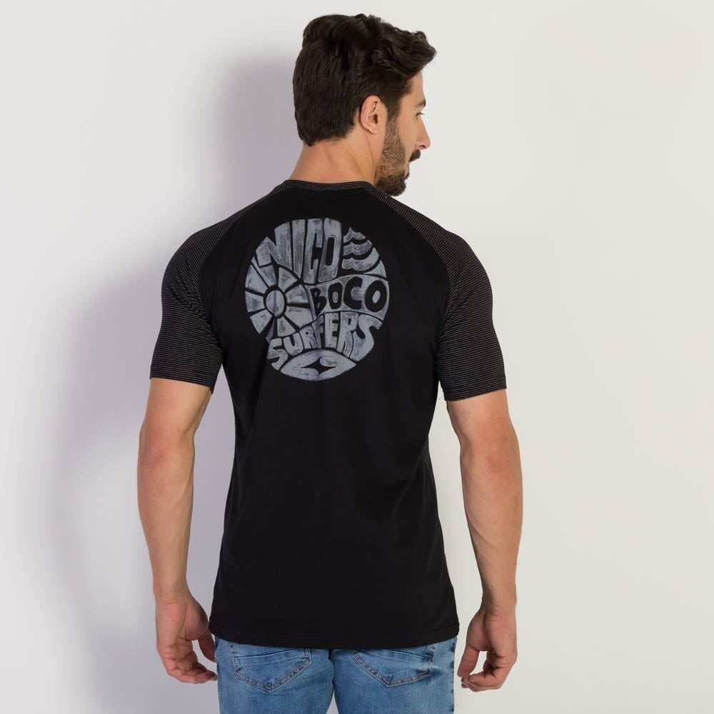 Camiseta Masculino Raglan Nicoboco