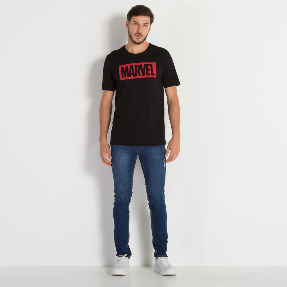 Camiseta Meia Malha Marvel