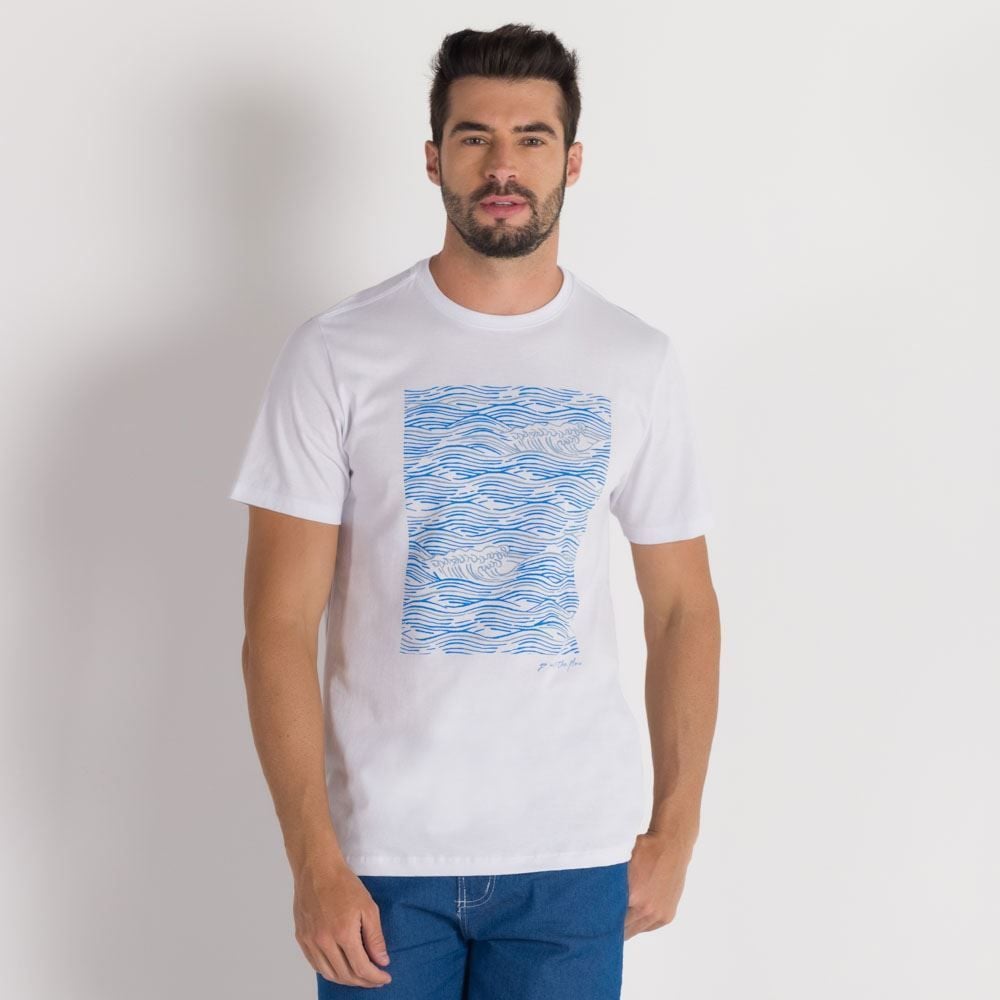 Camiseta Ondas do Mar Marc Alain