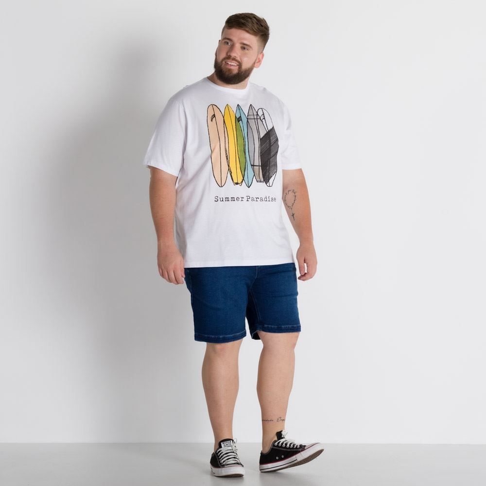 Camiseta Plus Size Summer Paradaise Marc Alain