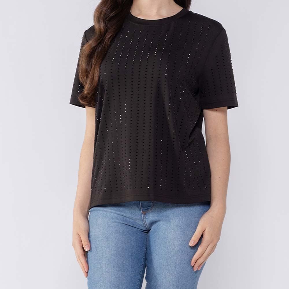 Camiseta T-Shirt Feminina Com Brilho Patricia Foster