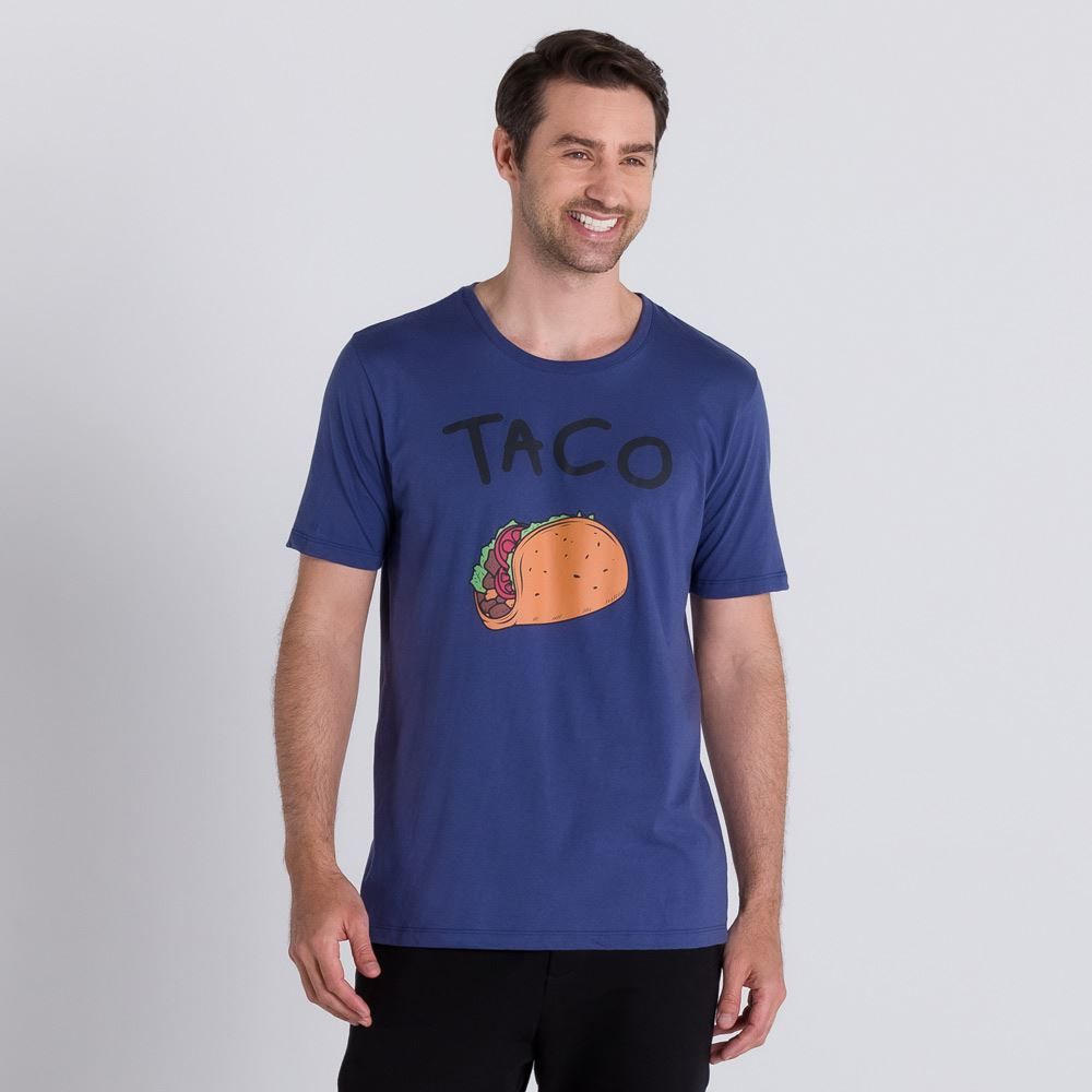 Camiseta Taco Manga Curta Marc Alain