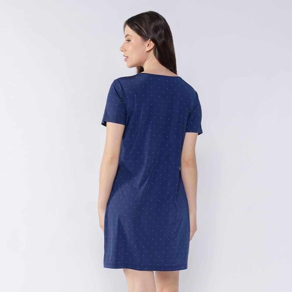 Camisola Feminina Manga Curta Poá Holla