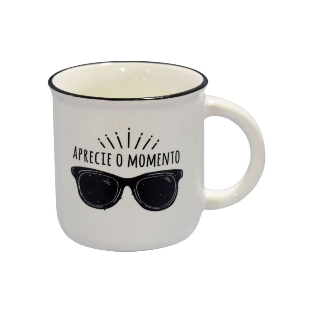 Caneca Cerâmica Decorada 220Ml Clink - Sortido