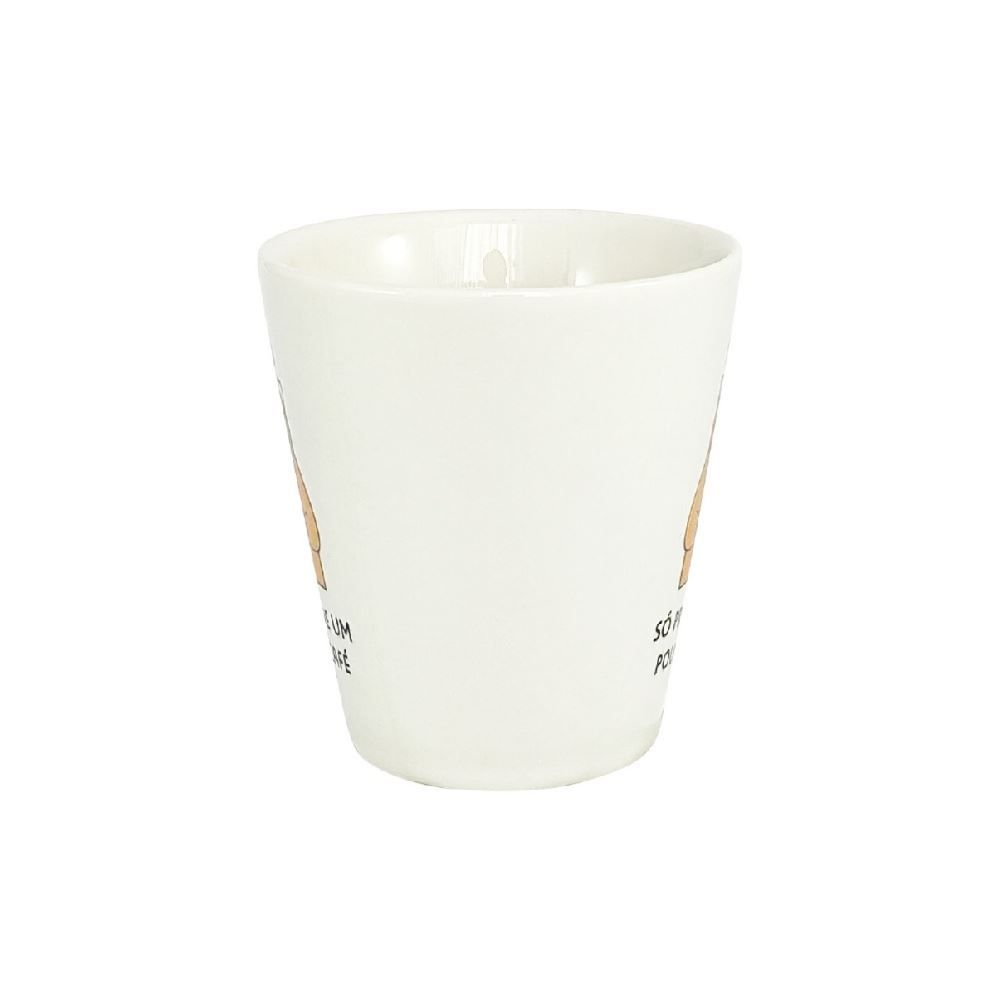 Caneca Cônica Decorada Lv Porcelanas 290Ml - UM POUCO DE CAFE