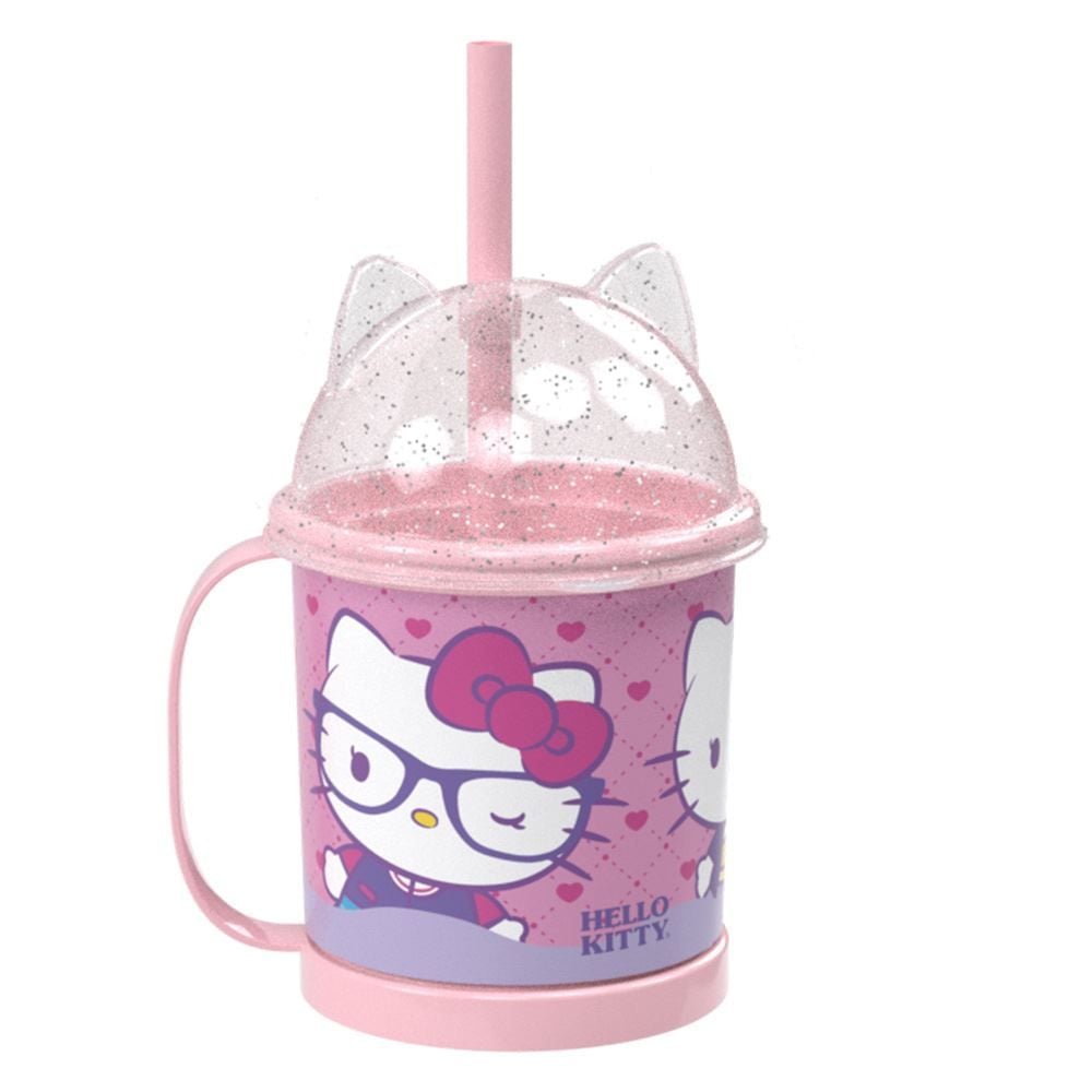 Caneca C/Tampa Lud. Hello Kitty 360 ml Plasutil