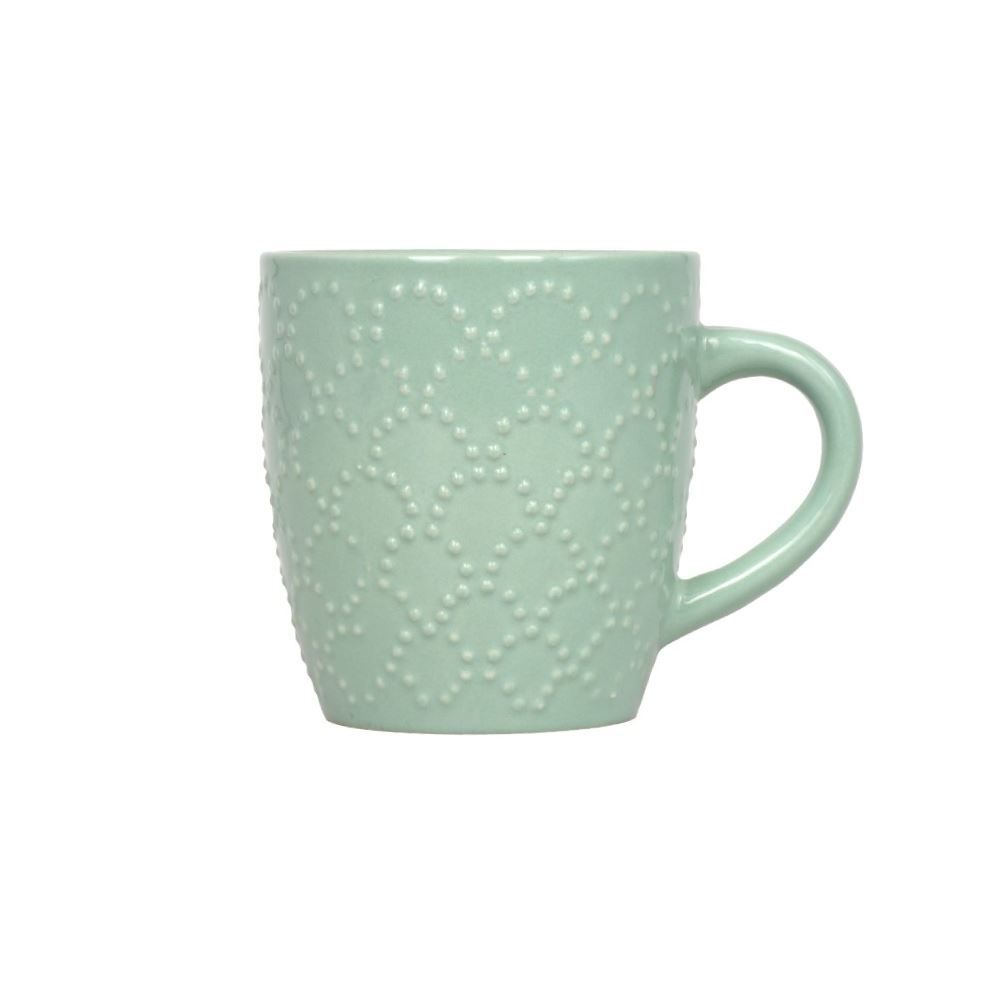 Caneca De Cerâmica Texturizada Havan Casa 210Ml - Verde Brilhoso