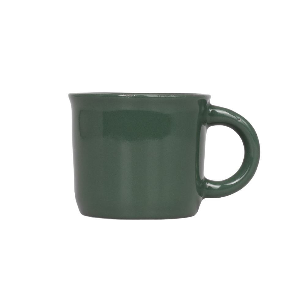 Caneca De Cerâmica Vintage Lisa Havan Casa 60Ml - Verde Escuro
