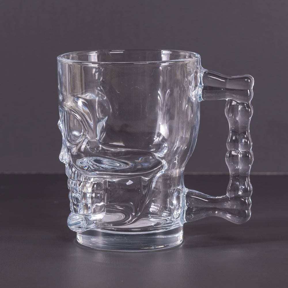Caneca De Chopp Caveira 515Ml Solecasa - Vidro