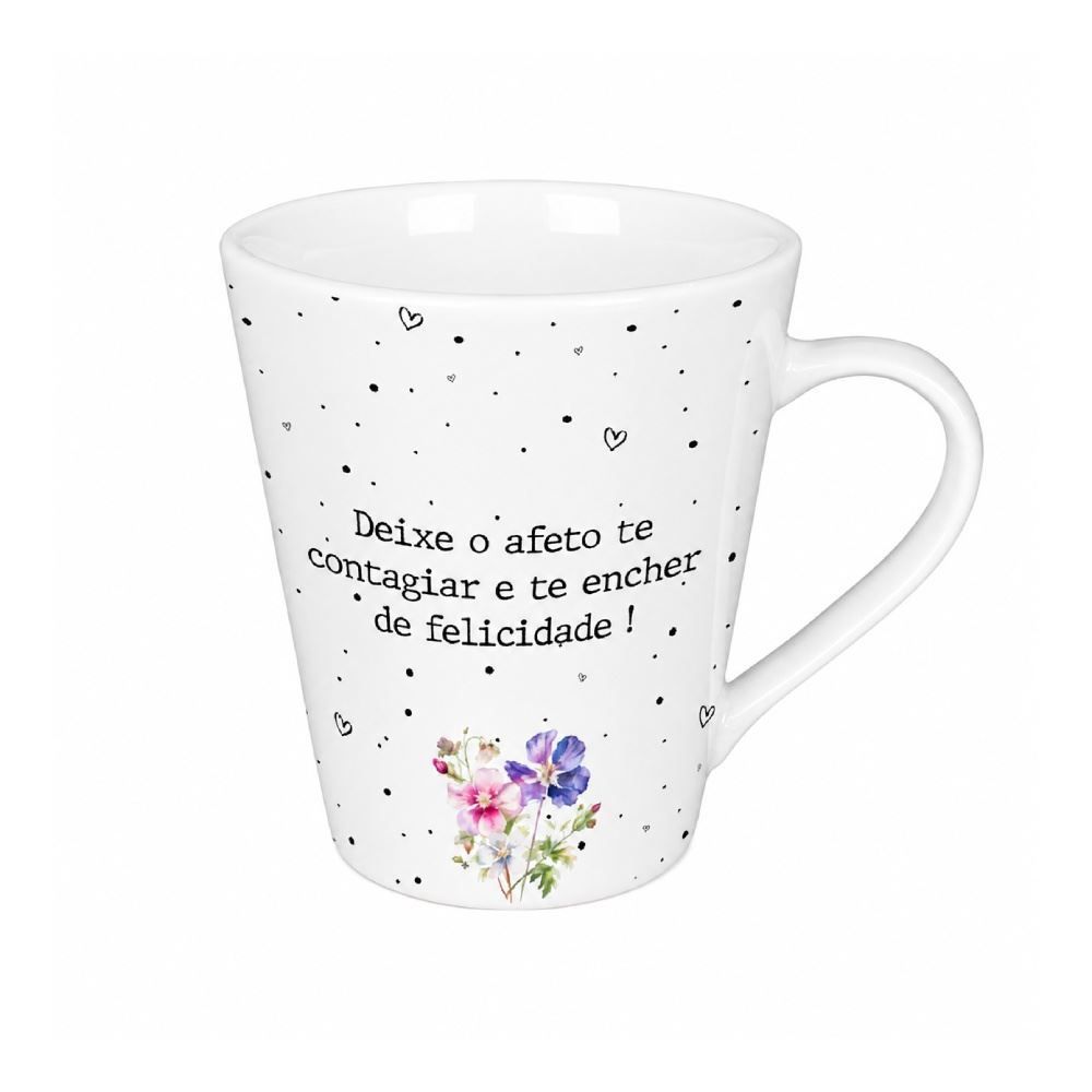 Caneca de Porcelana Cônica Inspiração 150Ml Terramada - Sortido