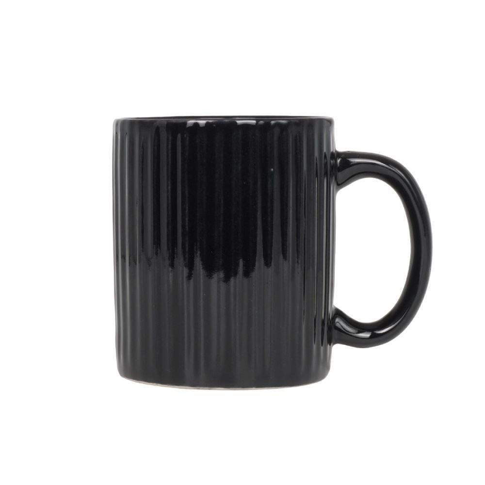 Canela De Cerâmica Canelada Havan Casa 330Ml - Preta Fosca