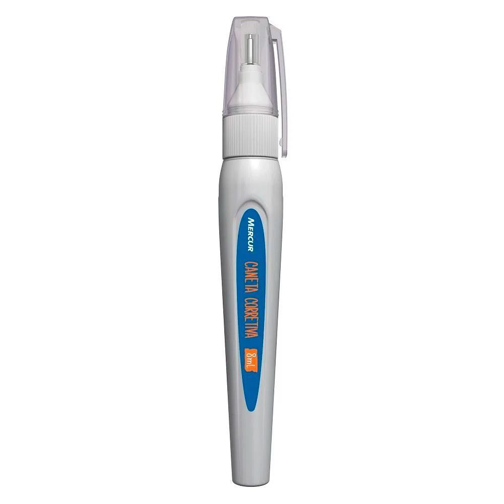 Caneta Corretiva 8Ml Branco Mercur - B01010203027