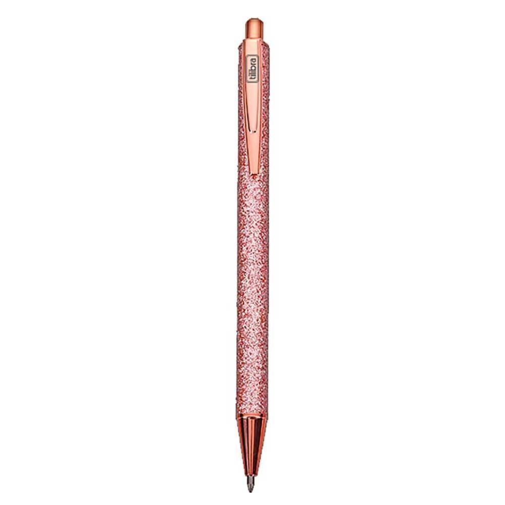 Caneta Esferográfica Glitter Metálica 1.0Mm Tilibra - 891983