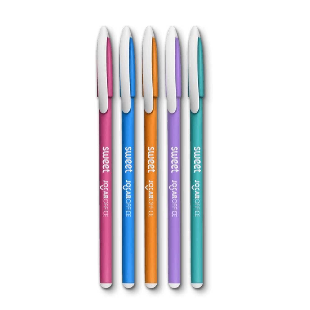 Caneta Esferográfica Sweet 0.7Mm Jocar Office - 5 Unidades