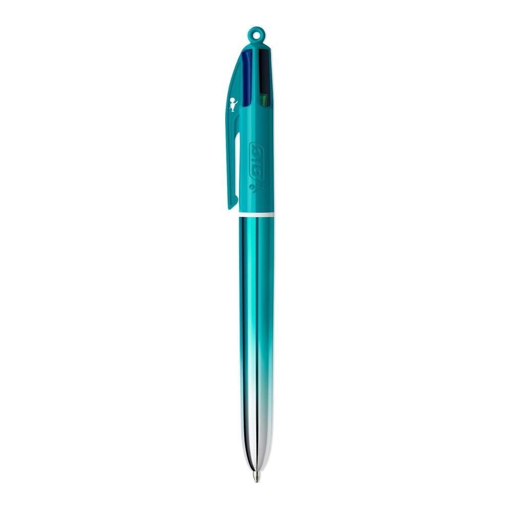 Caneta Retrátil 1.0 Degradê Metálico Bic - 4 Cores