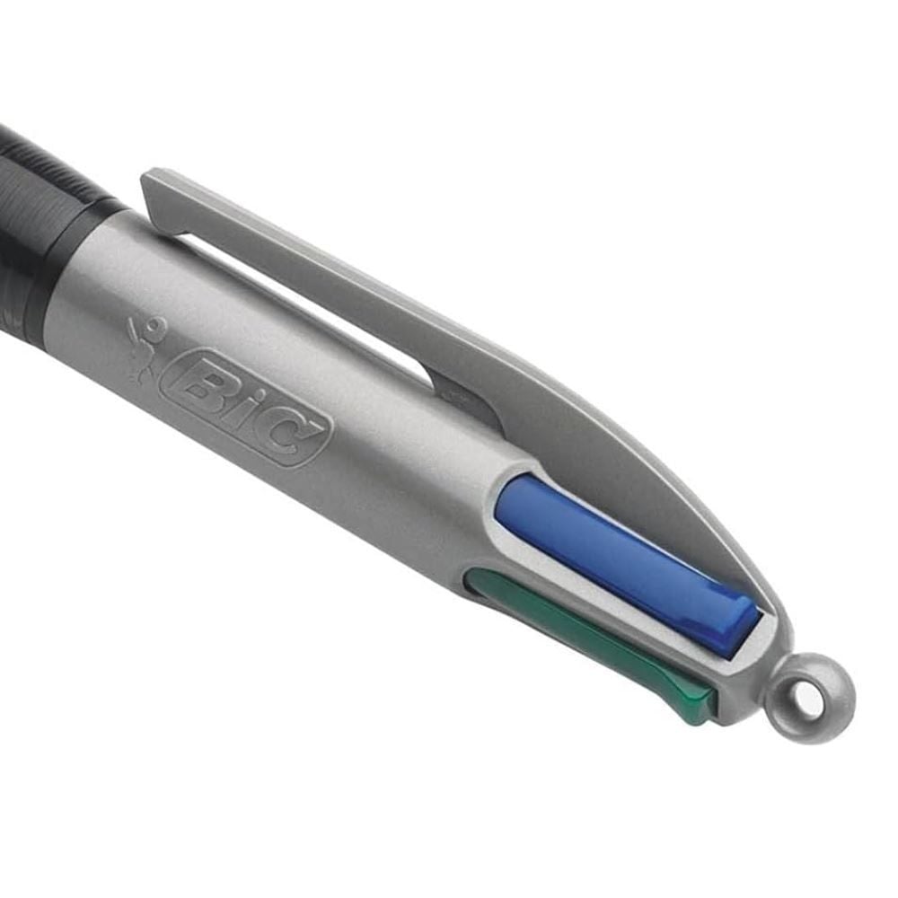 Caneta Retrátil 1.0 Grip Pro Bic - 4 Cores