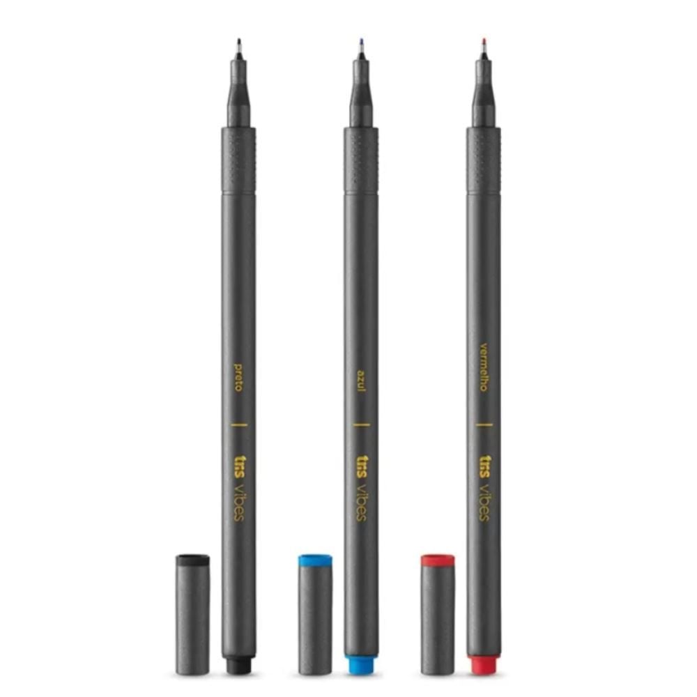 Caneta Super Fina 0.4 Vibes Tris - 3 Cores