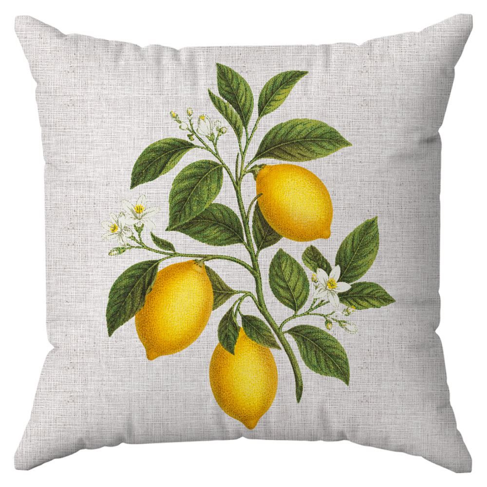 Capa de Almofada 43X43 cm Veludo Estampada Promcional Havan Casa - LIMAO SICILIANO
