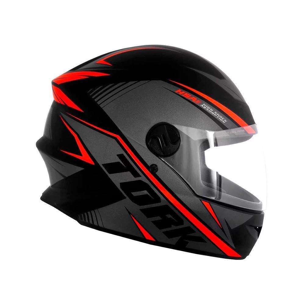Capacete Pro Tork R8 - PRETO/VERMELHO 58