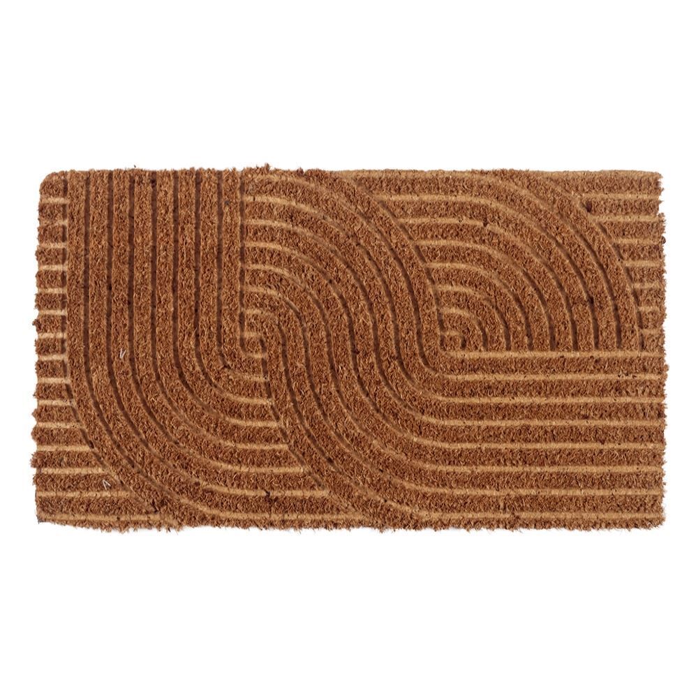 Capacho Fibra de Coco 33X60cm Mumbai Relevo Havan Casa - Geométrico Em2602