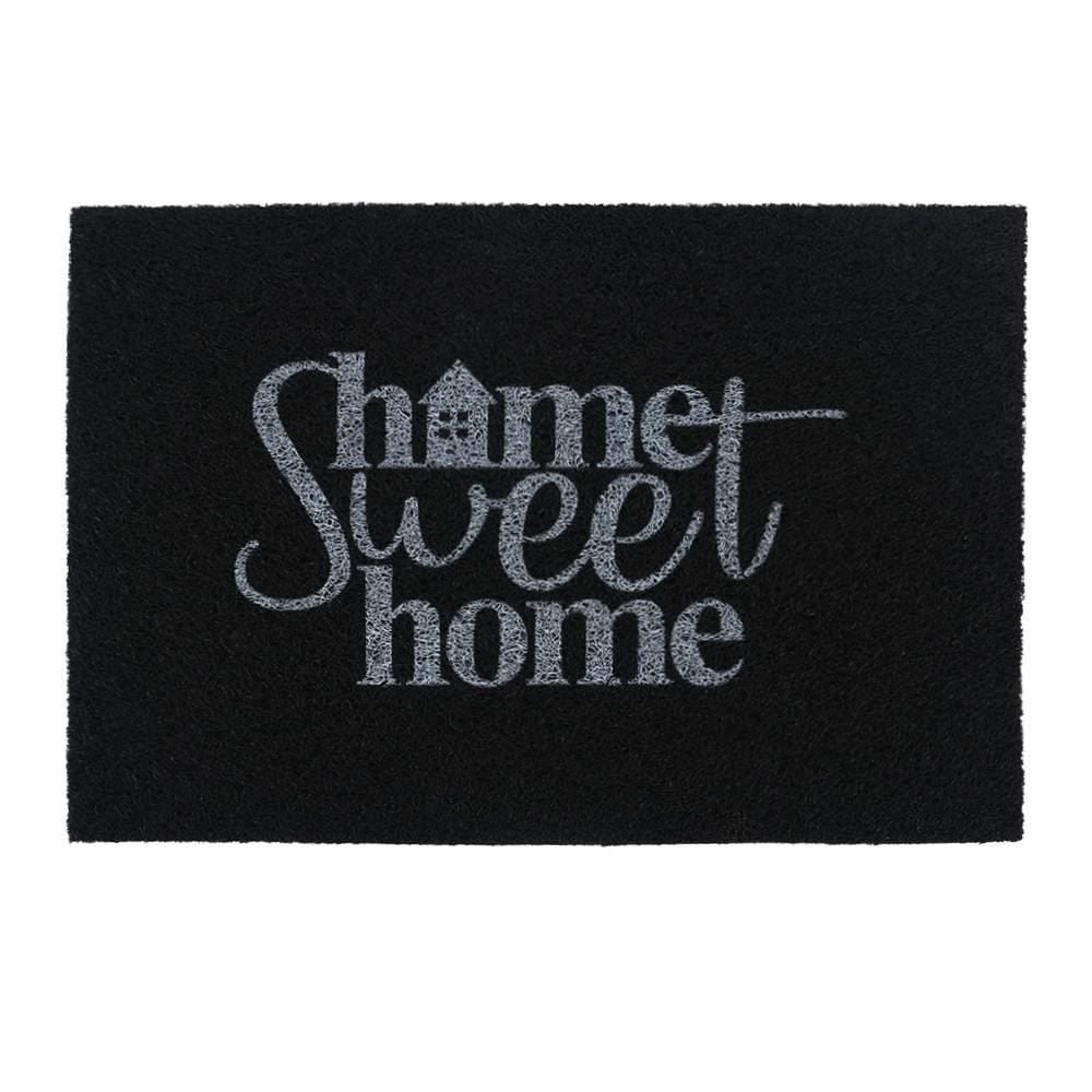 Capacho para Porta de Entrada 40X60 cm Vinil Havan Casa - Home Sweet Preto